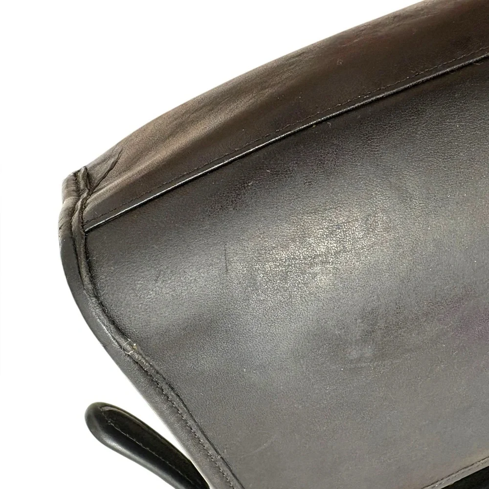 Coach vintage black leather New York City Spectator bag